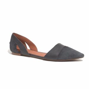 Madewell Orsay Flat Suede Shoe